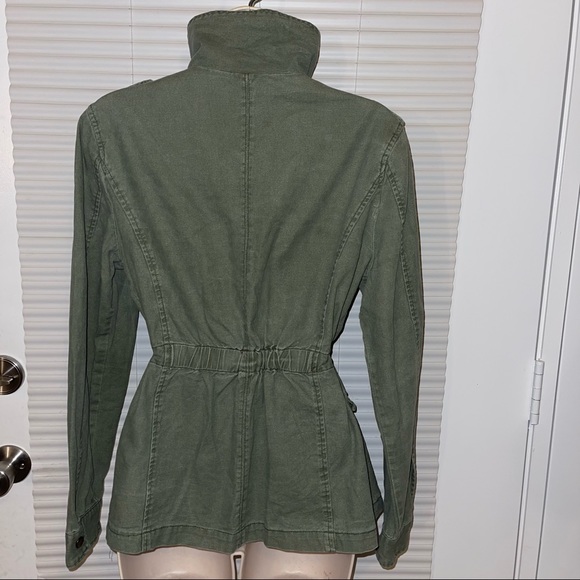 Forever 21 Light Weight Olive Jacket With Draw String Waist - Picture 9 of 10